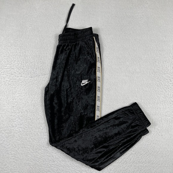 Nike Pants Girls XL‎ Black Sportswear Track Pant French Terry Youth Athleisure - Picture 1 of 12